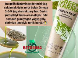 Ýüz ýuwulýan gel Green Karma by Aýbölek Faberlik Aşgabat Faberlic Kosmetika Ashgabat