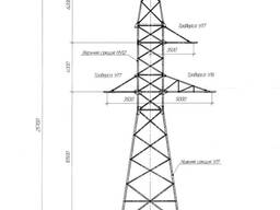 Стальные опоры ЛЭП 110 кВ всех типов. Читайте внутри.